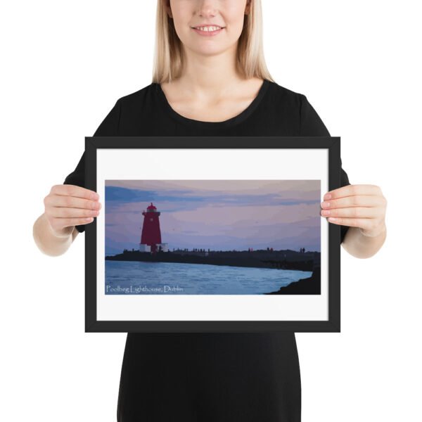 Poolbeg Lighthouse, Framed poster - Image 4