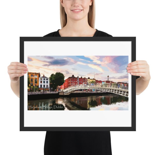 Ha'penny Bridge Framed poster - Image 5