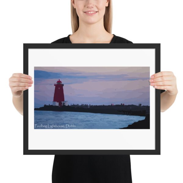 Poolbeg Lighthouse, Framed poster - Image 5