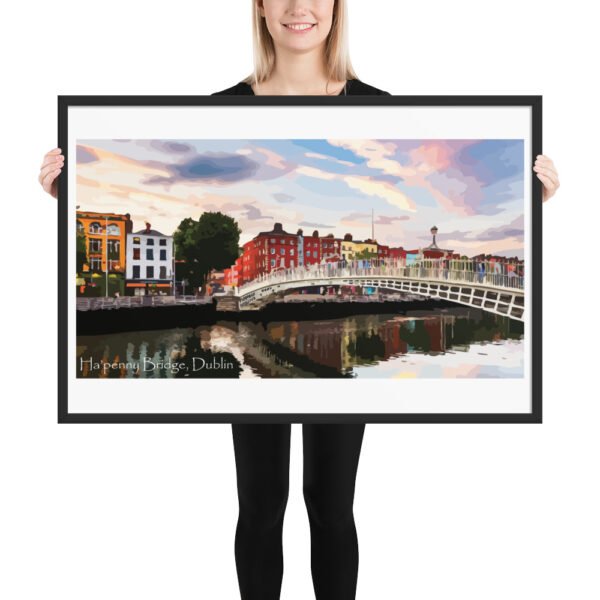 Ha'penny Bridge Framed poster