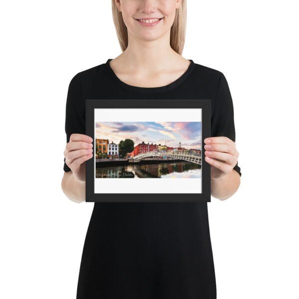 Ha'penny Bridge Framed poster - Image 2