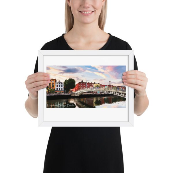 Ha'penny Bridge Framed poster - Image 7