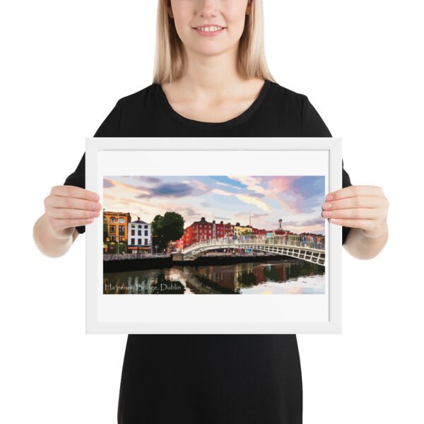 Ha'penny Bridge Framed poster - Image 8