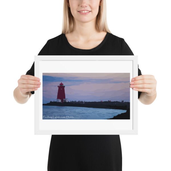 Poolbeg Lighthouse, Framed poster - Image 8