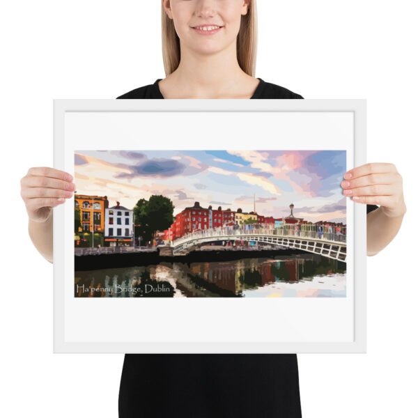 Ha'penny Bridge Framed poster - Image 9