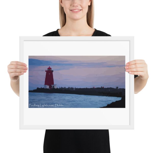 Poolbeg Lighthouse, Framed poster - Image 9
