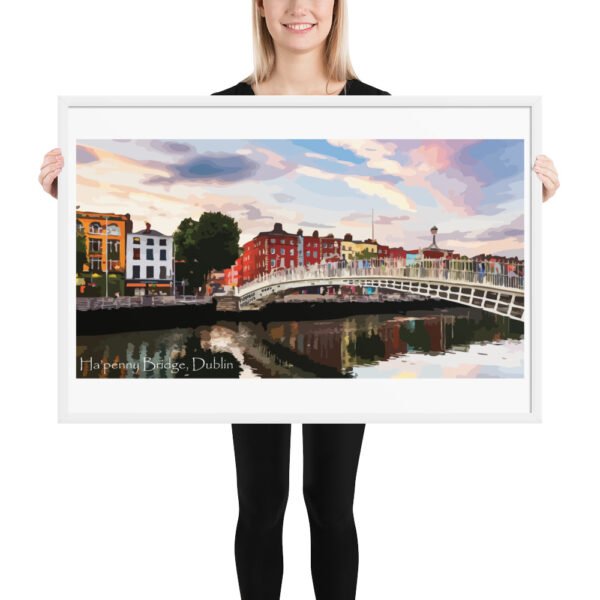Ha'penny Bridge Framed poster - Image 10