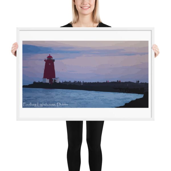 Poolbeg Lighthouse, Framed poster - Image 10