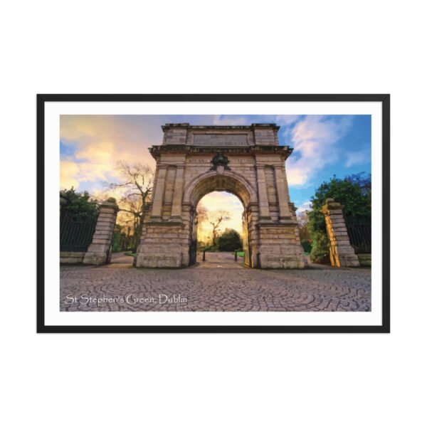 Saint Stephen's Green, Framed poster
