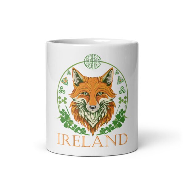 Fox White glossy mug - Image 4