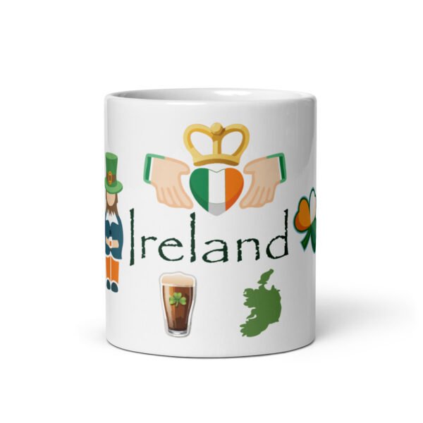 Ireland White glossy mug