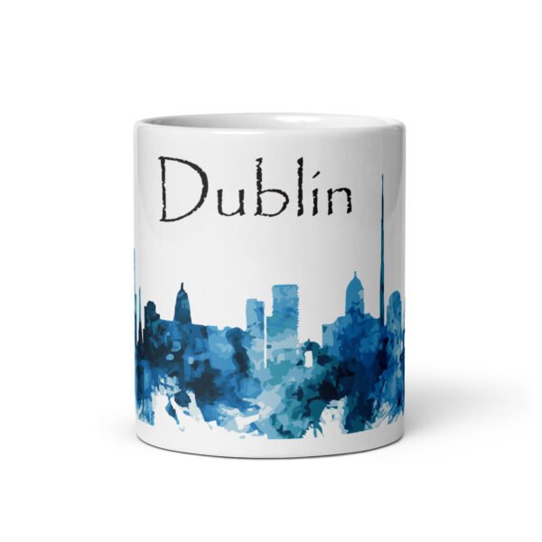 Dublin White glossy mug - Image 4