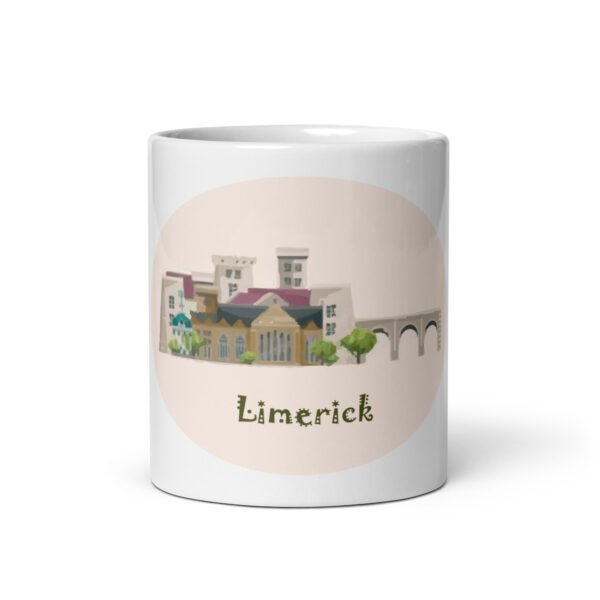 Limerick White glossy mug - Image 4