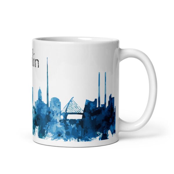 Dublin White glossy mug - Image 2