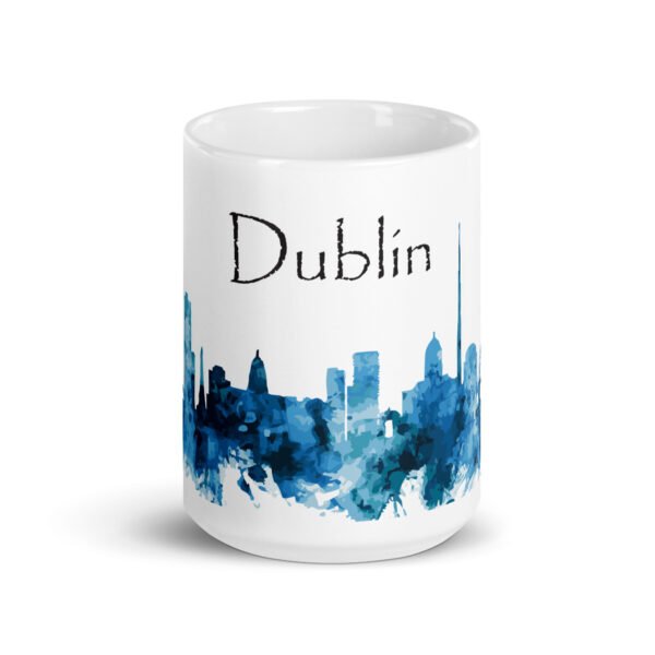 Dublin White glossy mug - Image 7