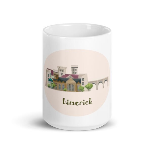 Limerick White glossy mug - Image 7
