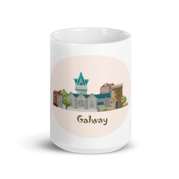 Galway White glossy mug - Image 7