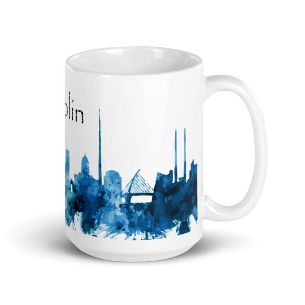 Dublin White glossy mug - Image 5