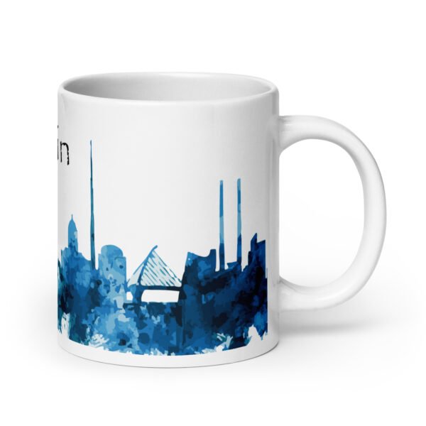 Dublin White glossy mug - Image 8